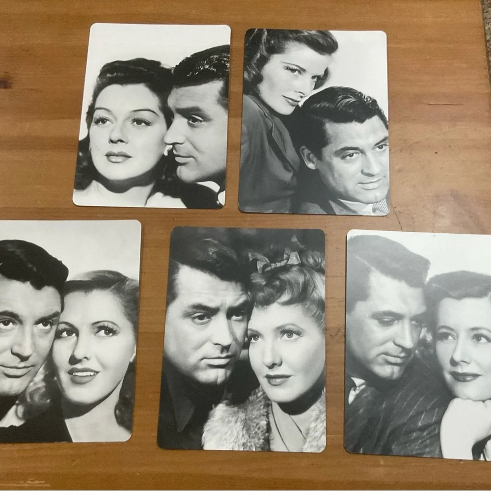 Cary Grant vintage 10 Postcards 5 black and white and 5 colored from old movies
